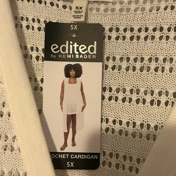 Sleeveless Crochet Cardigan - NEW - Picture 2 of 5